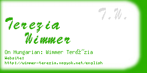 terezia wimmer business card